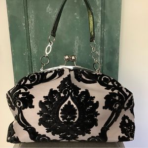 Velvet damask pattern satchel!